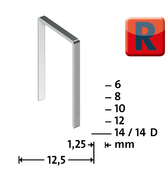 NOVUS 扁线订书钉 R 型 50